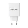 3-Port USB Smart ID 37W Wall Quick Charger QC4+ - PD3.0+2.4A_DN2