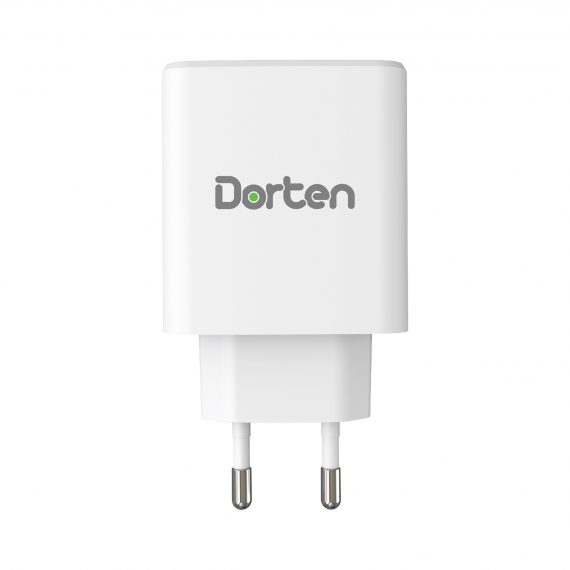 3-Port USB Smart ID 37W Wall Quick Charger QC4+ - PD3.0+2.4A_DN2