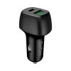 2-Port USB  36W </br>Car Quick Charger QC3.0+PD3.0