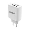 3-Port USB Smart ID 37W Wall Quick Charger QC4+ - PD3.0+2.4A_DN2