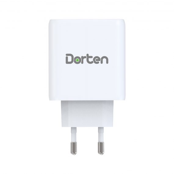 3-Port USB Smart ID 37W Wall Quick Charger QC4+ - PD3.0+2.4A_DN2
