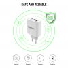 3-Port USB Smart ID 37W Wall Quick Charger QC4+ - PD3.0+2.4A_DN2