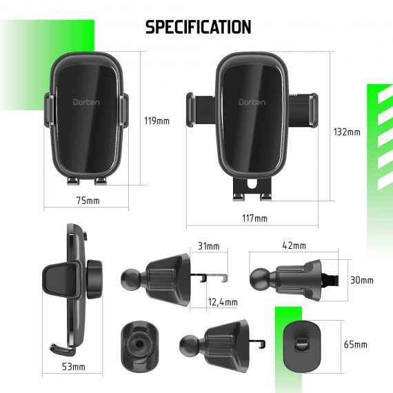 Car 15W Wireless Charging Mount - Sensor Series DN556500+