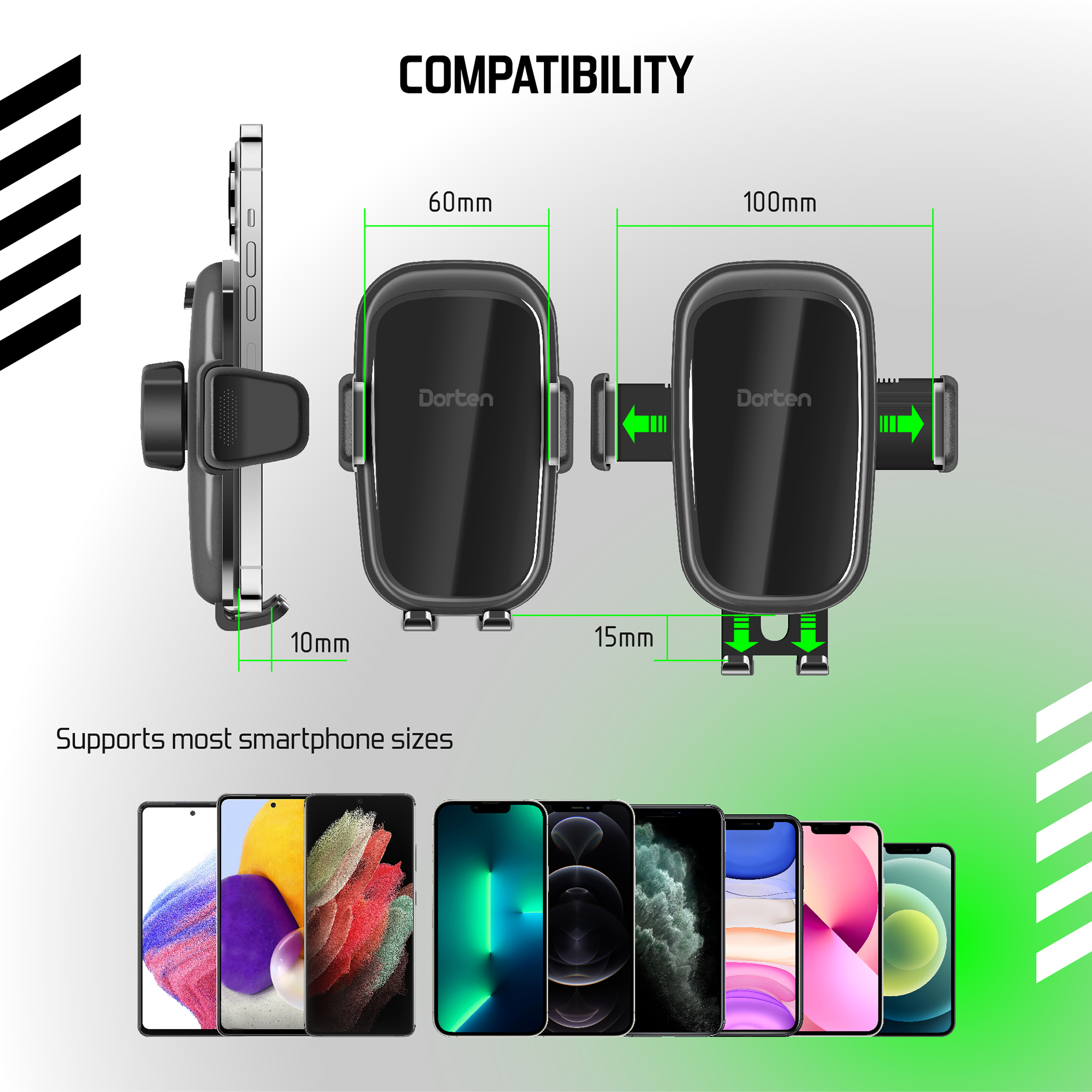 Car 15W Wireless Charging Mount - Sensor Series DN556500+ Car 15W Wireless Charging Mount - Sensor Series DN556500+