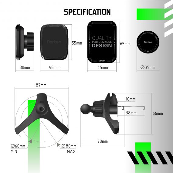 CD Slot Magnet Car Mount BH4 - RACE Series_DN410200