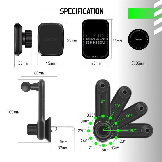 CD Slot Magnet Car Mount BH4 - RACE Series_DN410200
