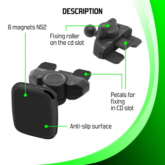 CD Slot Magnet Car Mount BH4 - RACE Series_DN410200