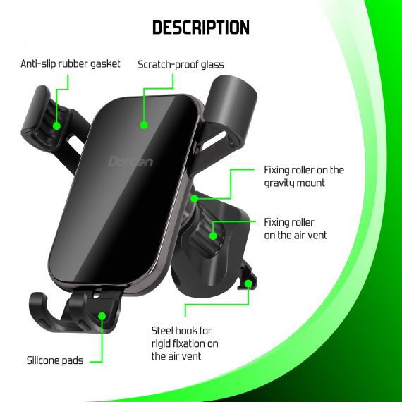 Car 15W Wireless Charging Mount - Sensor Series DN556500+