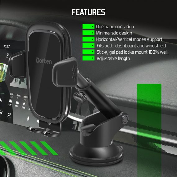 Car 15W Wireless Charging Mount - Sensor Series DN556500+